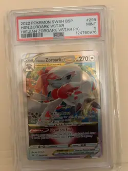 PSA 9 - Pokemon Card Promo #SWSH298 - HISUIAN ZOROARK VSTAR (holo-foil) - MINT - Image 1