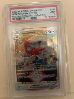 PSA 9 - Pokemon Card Promo #SWSH298 - HISUIAN ZOROARK VSTAR (holo-foil) - MINT - Image 2