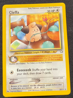 Cleffa 20/111 | Neo Genesis | Non Holo Pokemon Card - LP - Image 1