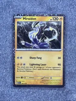 Pokemon TCG Miraidon Holo Foil Card 2025 McDonald's #003/015 NM Condition - Image 1