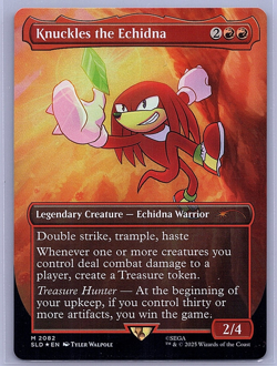 Knuckles the Echidna (Rainbow Foil) 2082 MTG Foil Secret Lair Drop Series - Image 1