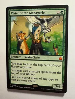 VIZIER OF THE MENAGERIE mtg NM-M Foundations 1 Mythic - Image 1