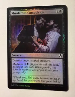 MTG Murderous Compulsion (126/612) Innistrad Remastered LP FOIL - Image 1