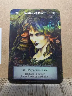 Sorcery Contested Realm Alpha Avatar of Earth Foil! Pack Fresh As NM Condition - Image 1
