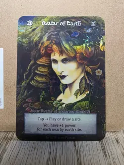 Sorcery Contested Realm Alpha Avatar of Earth Foil! Pack Fresh As NM Condition - Image 3
