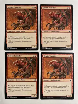4x Mtg Conspiracy: Take The Crown Goblin Tunneler NM Magic The Gathering - Image 1