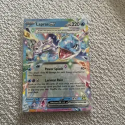 Pokemon TCG Lapras EX Stellar Crown SV07 NM Holo Card 032/142 - Image 1