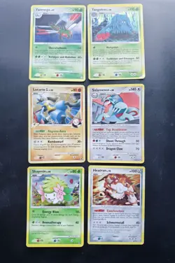 6x Vintage Holo Pokemon Karten Sammlung | DE & EN | Mit Lucario & Salamence - Image 1