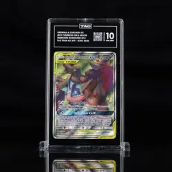 Pokemon TCG Greninja & Zoroark Tag Team GX Full Art Holo Card 201/214 - PSA 10 - Image 1