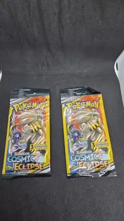 Pokemon Cosmic Eclipse Booster Packs x2 3 Cards Each English - Image 1