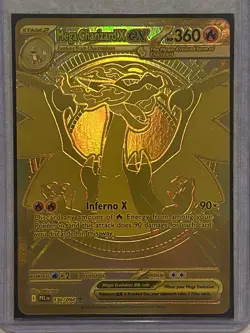 Mega Charizard X ex Gold Hyper Rare 130/094 Pokemon TCG Phantasmal Flames. - Image 1