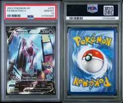 Mewtwo V (Alternate Full Art) 072/078 Pokemon GO Holo Gem Mint PSA 10 - Image 5
