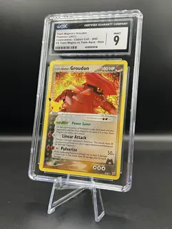 Pokemon 2021 Team Magma's Groudon 9 Holo Celebrations Classic Collection CGC 9 - Image 1
