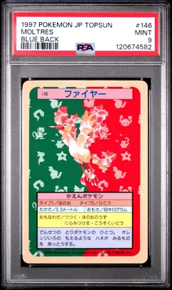 PSA 9 Moltres 146 Blue Back Pokemon 1997 Pokemon Japanese Topsun - Image 1