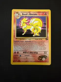 Brock's Ninetales Holo Gym Challenge Pokemon TCG - NM - Image 1