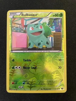 Bulbasaur 1/108 Black White Dark Explorers Reverse Holo Pokemon TCG - LP+ - Image 1