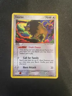 Tauros 12/100 EX Crystal Guardians Holo Pokemon TCG - MP - Image 1