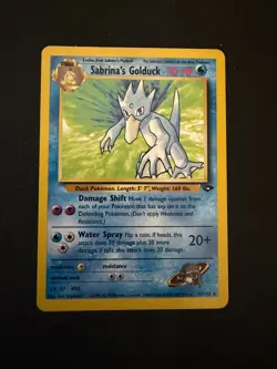 Sabrina's Golduck 30/132 Gym Challenge Rare Pokemon TCG - LP+ - Image 1