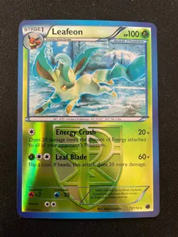Pokemon TCG HGSS Leafeon 17/90 Undaunted Reverse Holo - NM - Image 1