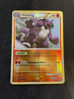 Nidoking 6/102 Triumphant Reverse Holo Pokemon TCG - LP+ - Image 1
