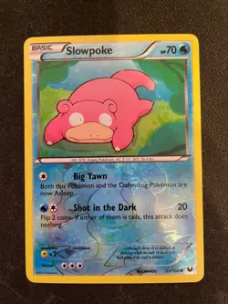 Slowpoke 23/108 Reverse Holo Black & White Dark Explorers Pokemon TCG - LP+ - Image 1