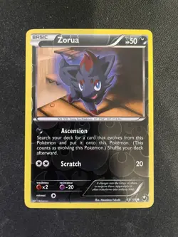Zorua 69/108 Pokemon B&W Dark Explorers Reverse Holo Pokemon TCG - LP+ - Image 1