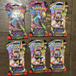 Pokemon Mega Evolution Phantasmal Flames 6 Sleeved Hanger Packs Factory Sealed - Image 1
