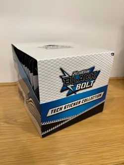 Pokemon TCG Black Bolt Tech Sticker Collection Display Case 12 ct (36 packs) - Image 1
