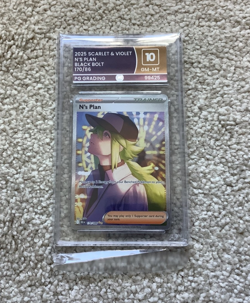 Pokemon N’s Plan 170/086 Black Bolt graded 10 Scarlet & Violet Mint - Image 1