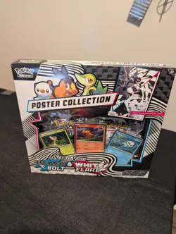 Pokemon TCG SV10.5 Black Bolt & White Flare Unova Poster Collection Box Sealed - Image 1