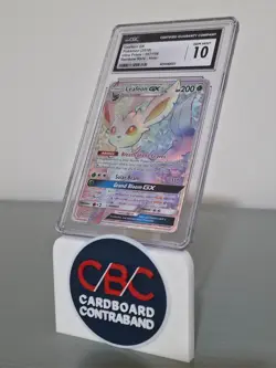Pokemon CGC 10 GEM MINT Leafeon GX Secret Rare 2018 157/156 Ultra Prism English - Image 1