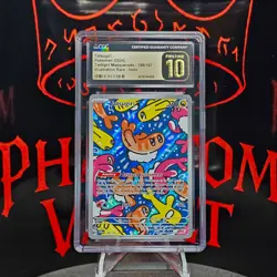 ✨ CGC 10 Pristine ✨ Tatsugiri #186 Twilight Masquerade Pokemon - Image 1