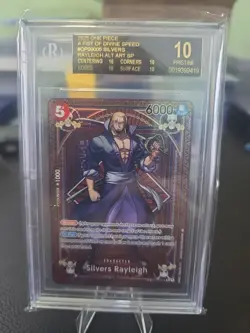 2025 One Piece FODS Silvers Rayleigh Alt Art SP OP09-005 BGS 10 Black Label - Image 1