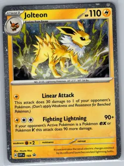 Jolteon - (Cosmos Holo) 169 SV: Scarlet & Violet Promo Cards - Pokemon Card - NM - Image 1