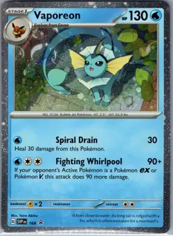 Vaporeon - (Cosmos Holo) SVP 168 SV: Scarlet & Violet Promo - Pokemon Card NM - Image 1