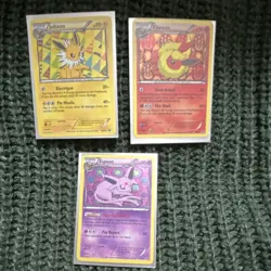 Pokemon POP Series 3 Jolteon Flareon Espeon Card Lot Nintendo 2006 - Image 1