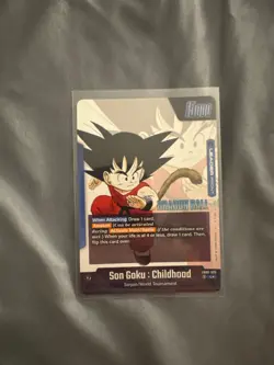 Son Goku : Childhood FB06-025 Gold Leader Dragon Ball Super card manga booster - Image 2