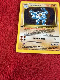 Machamp 008/102 Deck Exclusives Holo Pokemon Card Played 1999 - Image 4
