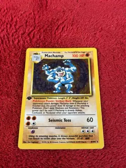 Machamp 008/102 Deck Exclusives Holo Pokemon Card Played 1999 - Image 5