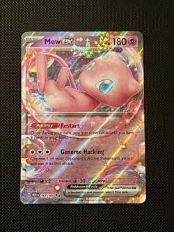 Pokemon Mew EX TCG Scarlet & Violet Holo Double Rare Card 151/165 - Image 1