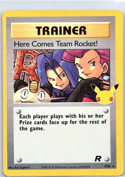 Here Comes Team Rocket! 15/82 Celebrations- Pokemon Card - NM - Image 1