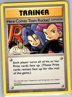 Here Comes Team Rocket! 113/108 Non Holo XY - Evolutions - Pokemon Card - NM - Image 1