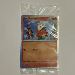 Fuecoco SVP 192 Black Star Pokemon Horizons Stamped Promo SEALED TCG Card - Image 1