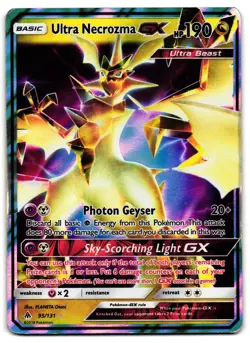 Ultra Necrozma GX 95/131 - Forbidden Light Rare GX Pokemon TCG Holo - HP Card - Image 1