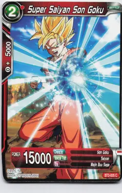 Dragon Ball Super Card Game Super Saiyan Son Goku Vermilion Bloodline BT11-075 - Image 1