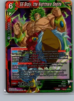 Dragon Ball Super Card Game SS Broly, the Nightmare Begins Critical Blow... - Image 1
