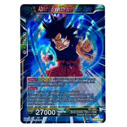 Dragon Ball Super Card Game Abrupt Breakthrough Son Goku Foil Rare Card - Image 1