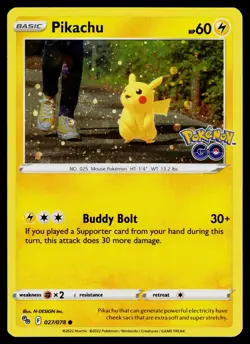 Pikachu 027/078 Miscellaneous Cards & Products Promo,Holo - Image 1