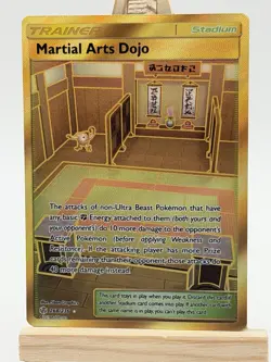 Martial Arts Dojo Secret Rare Pokemon Card 268/236 NM Cosmic Eclipse - Image 1