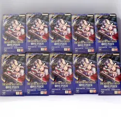 Lot of 10 OP14 EB04 The Azure Sea’s Seven One Piece Card Game Booster, New - Image 1